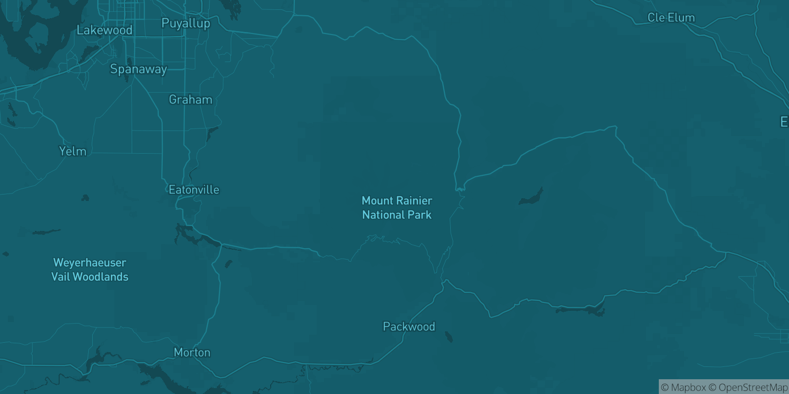 Today's Is The Mountain Out map of Western Washington: community reports shown as hexagons, color-coded from not out to Mountain OUT.